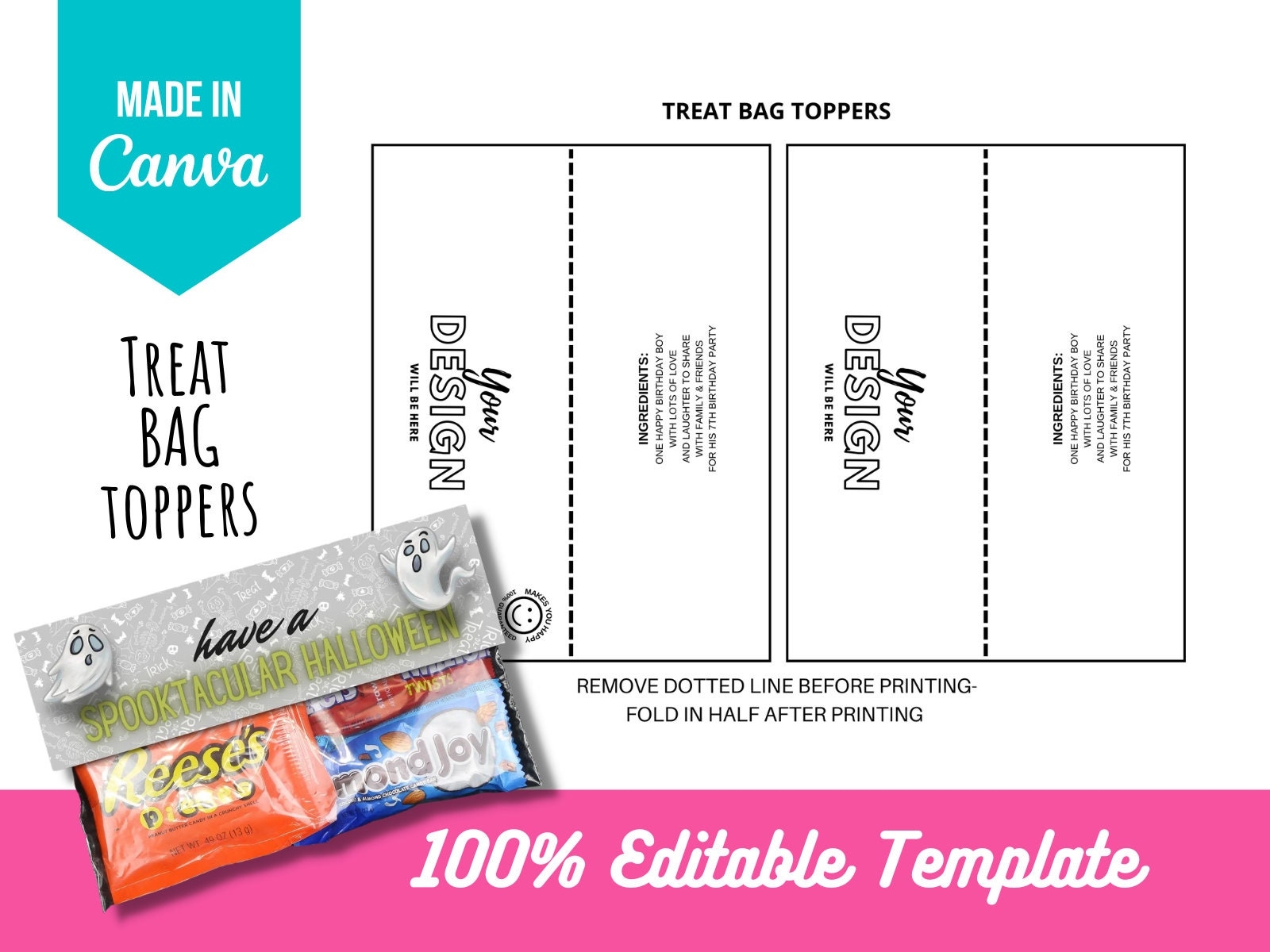 Free Printable Bag Toppers Templates Free Printable Bag Toppers Templates