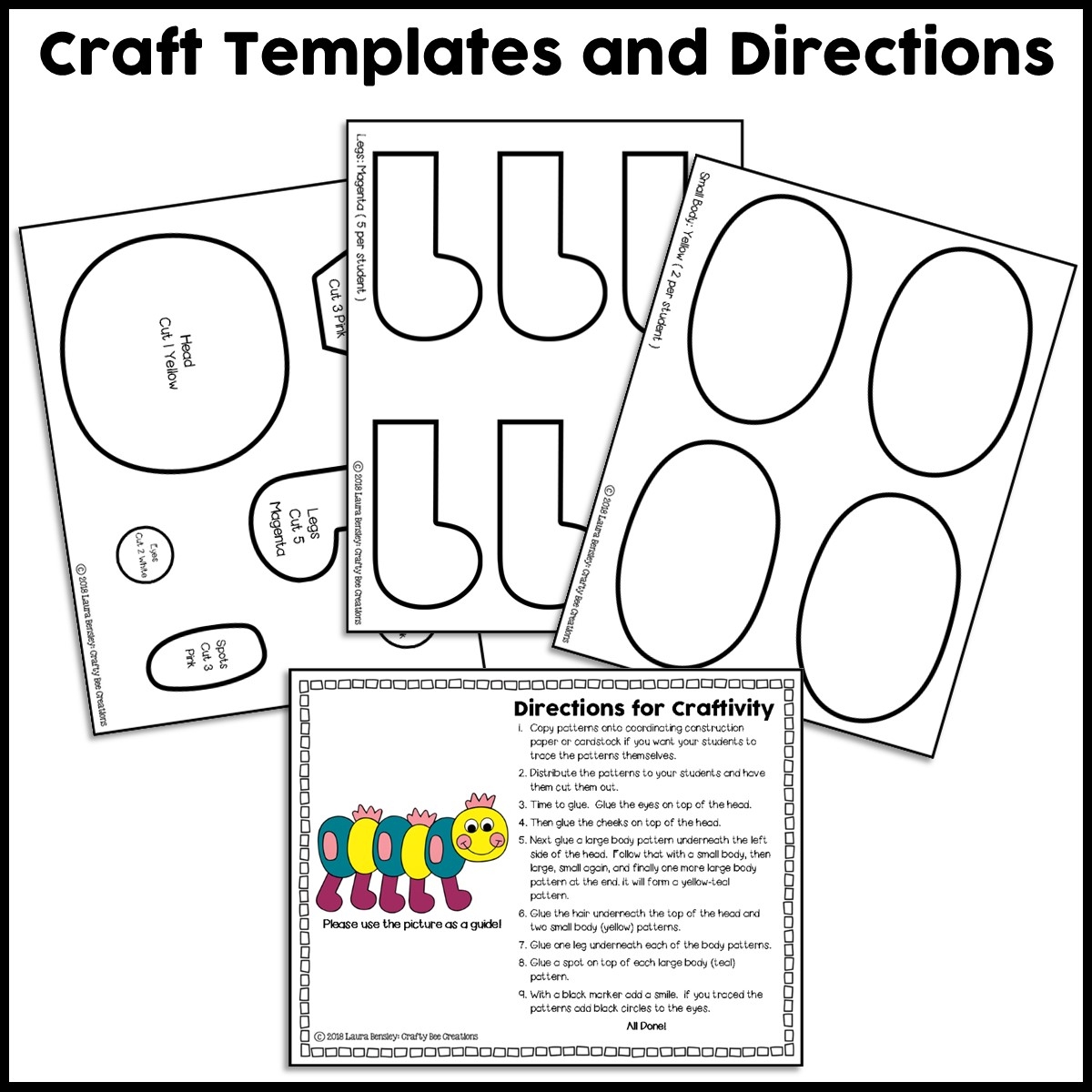 Free Printable Caterpillar Template