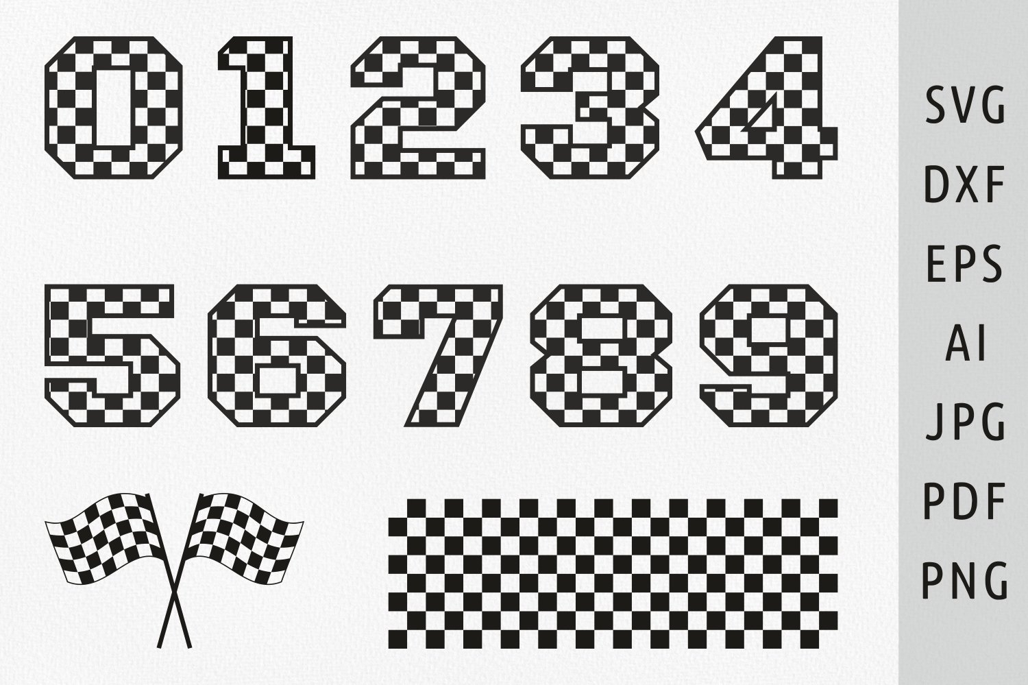 Checkered Numbers Svg Racing Numbers Svg Checkered Flag Svg Checkered Numbers Svg Racing Numbers Svg Checkered Flag Svg