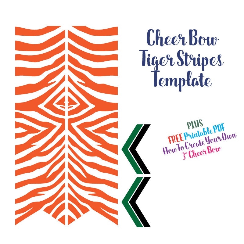 Free Printable Printable Cheer Bow Template