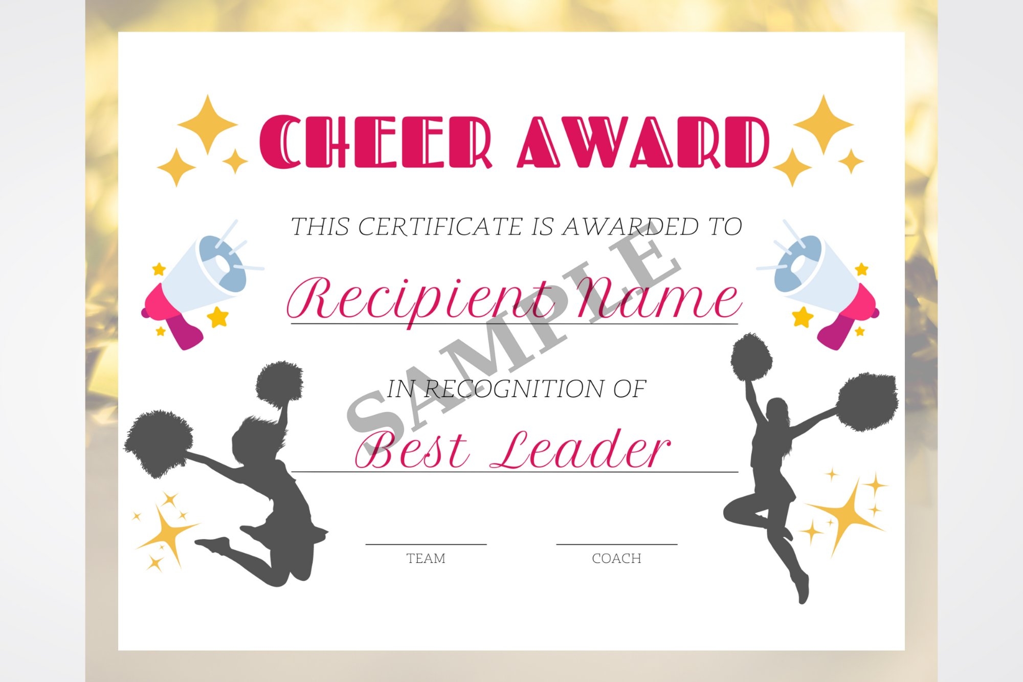Cheerleading Certificate Templates Worksheets Library Cheerleading Certificate Templates Worksheets Library
