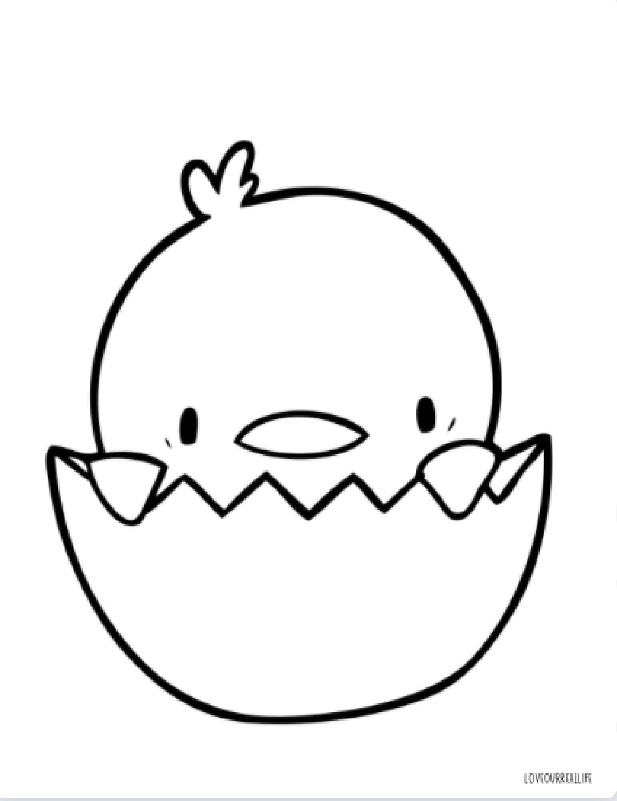 Chick Coloring Pages Free Printable For Kids Love Our Real Life