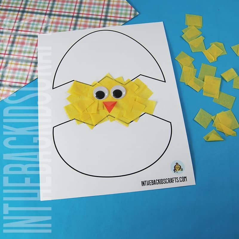 Chick Craft FREE Printable In The Bag Kids Crafts