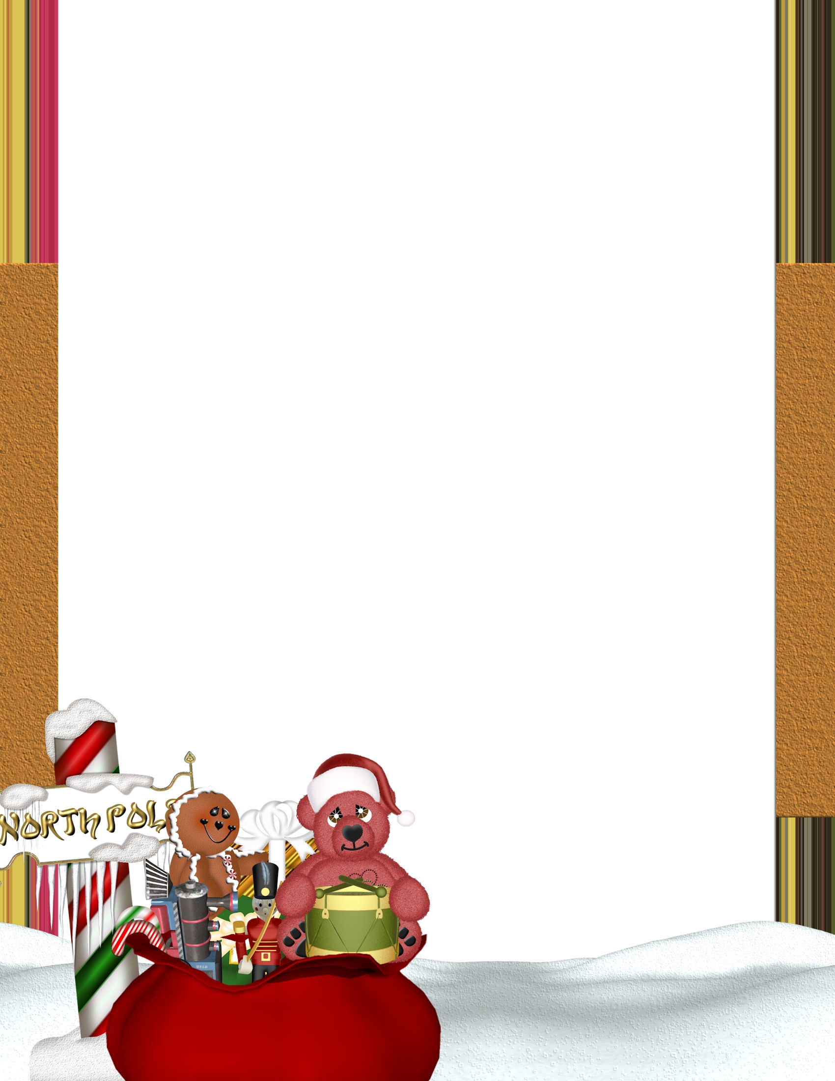 Christmas 1 FREE Stationery Template Downloads