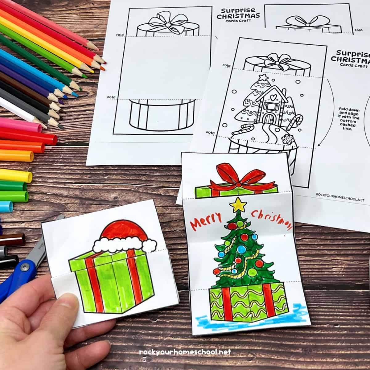Christmas Cards For Kids To Color For Fun Surprises 12 Free Christmas Cards For Kids To Color For Fun Surprises 12 Free