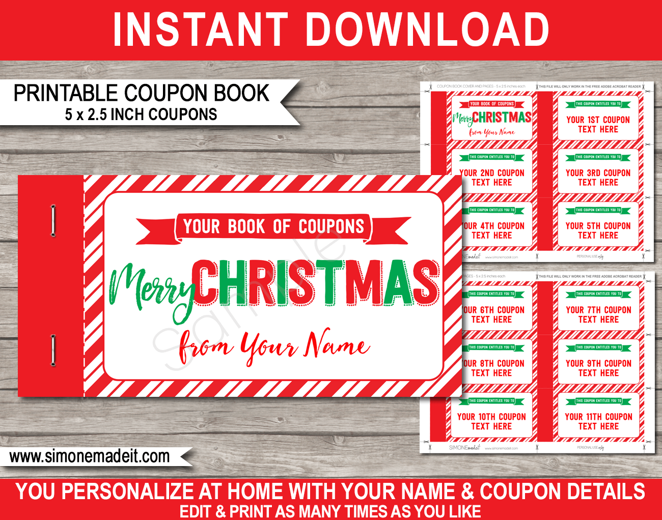 Customizable Free Printable Coupon Template
