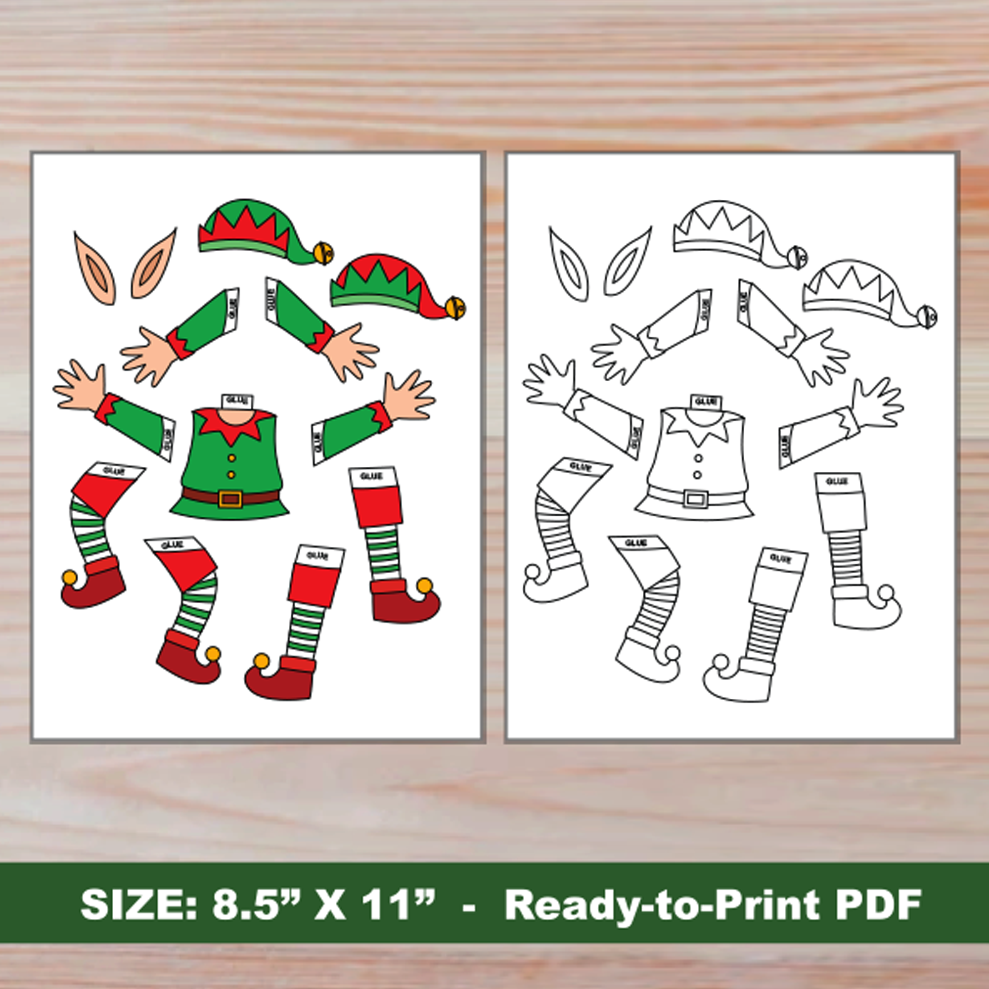 Christmas Craft For Kids Elf YourSelf DIY Christmas Paper Craft 