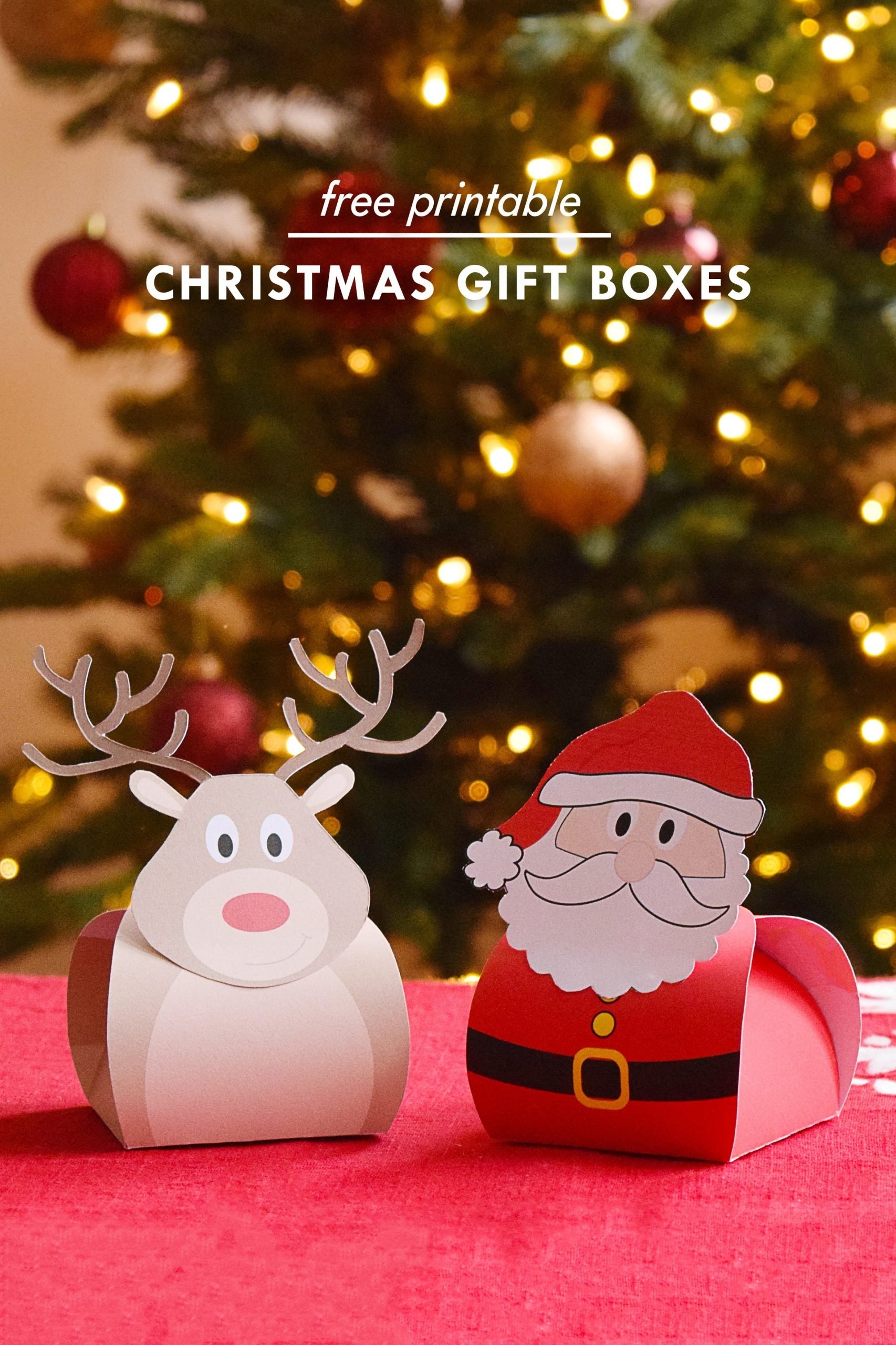 Free Printable Christmas Box Templates