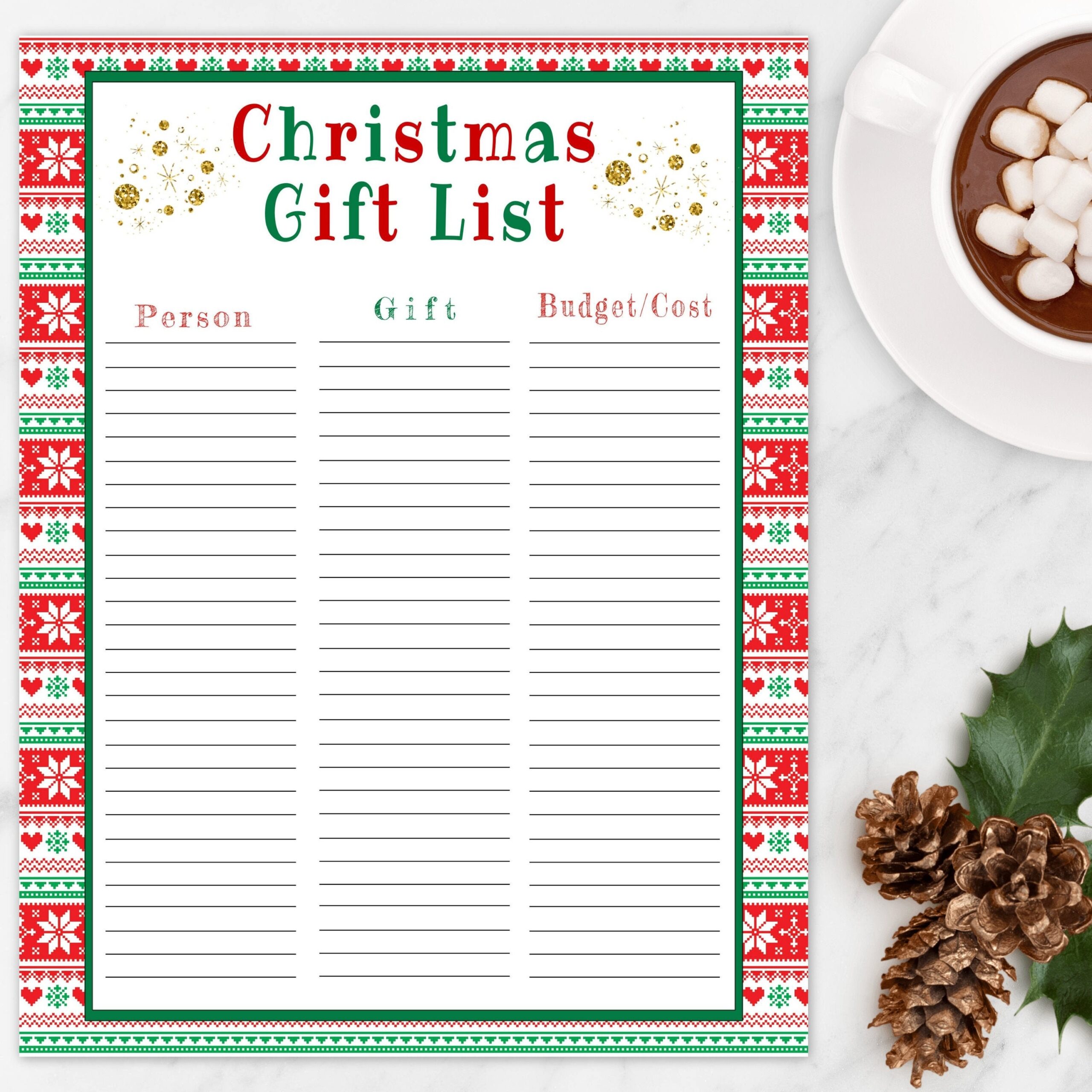 Free Printable Christmas Present Template Free Printable Christmas Present Template