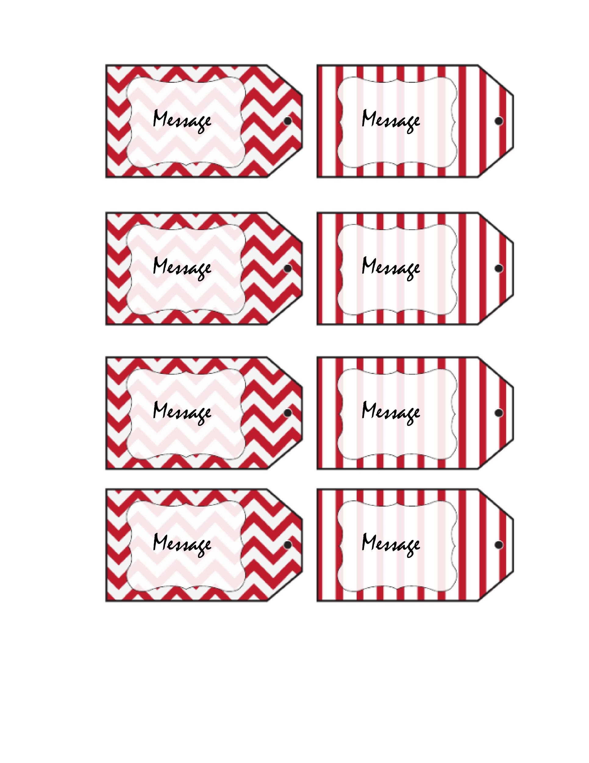 Free Printable Gift Tag Template