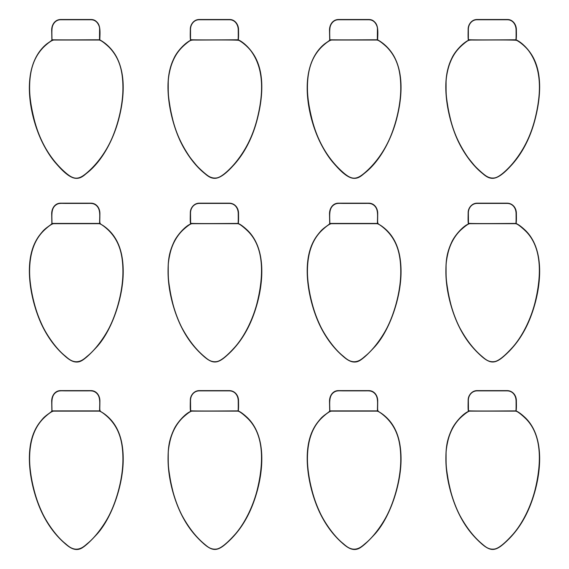 Christmas Light Template 15 Free PDF Printables Printablee