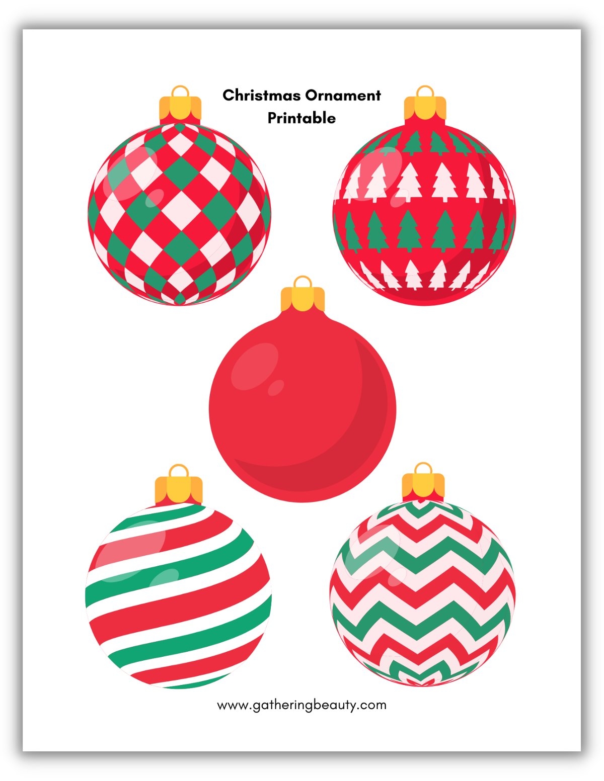 Free Printable Christmas Ornament Template Free Printable Christmas Ornament Template