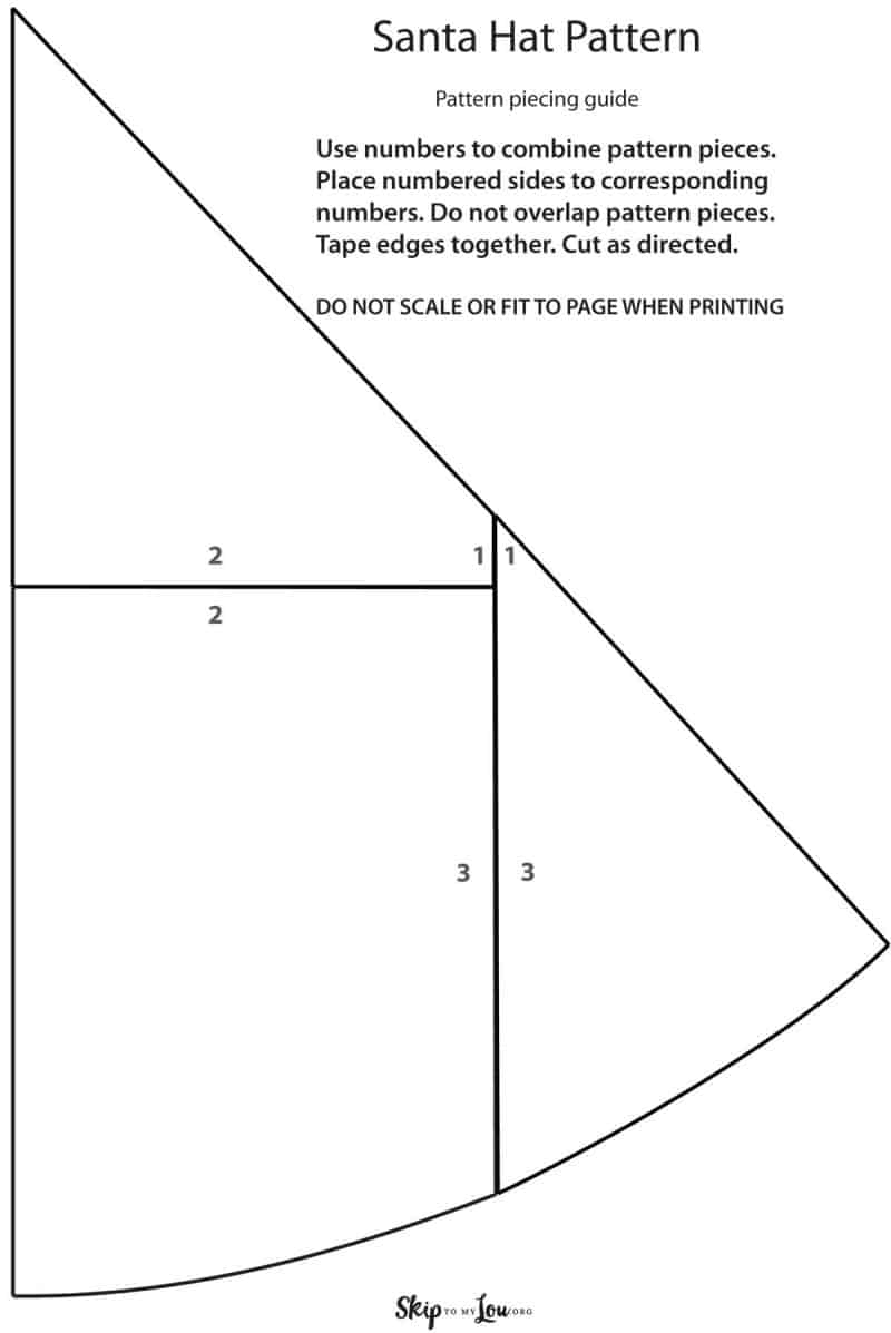 Christmas Santa Hat Pattern Skip To My Lou