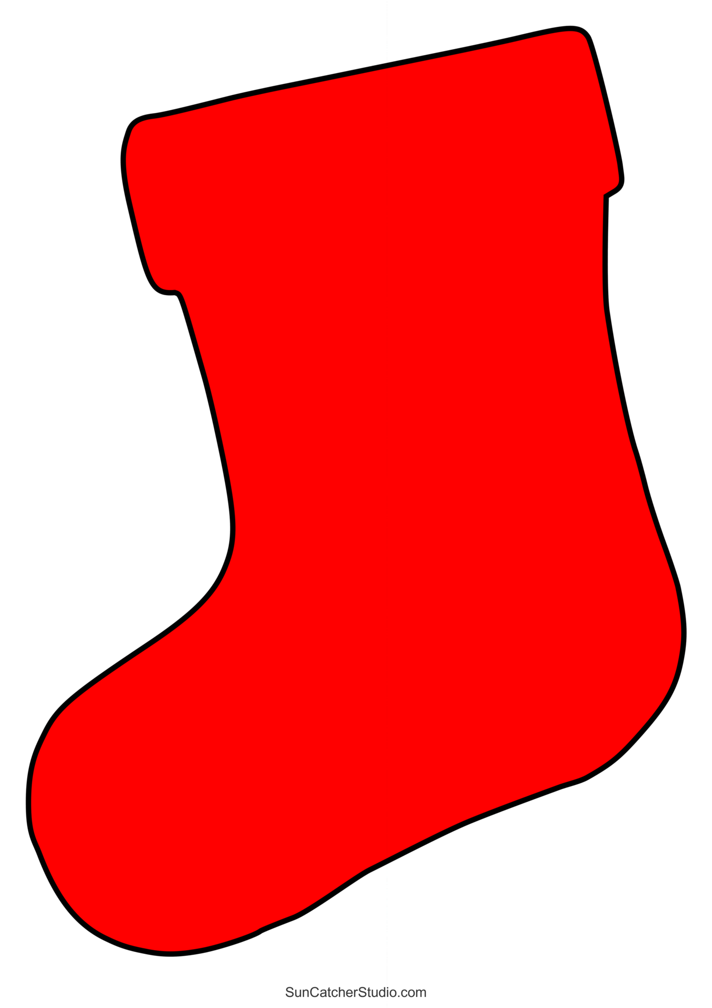 Christmas Stocking Template Printable Free
