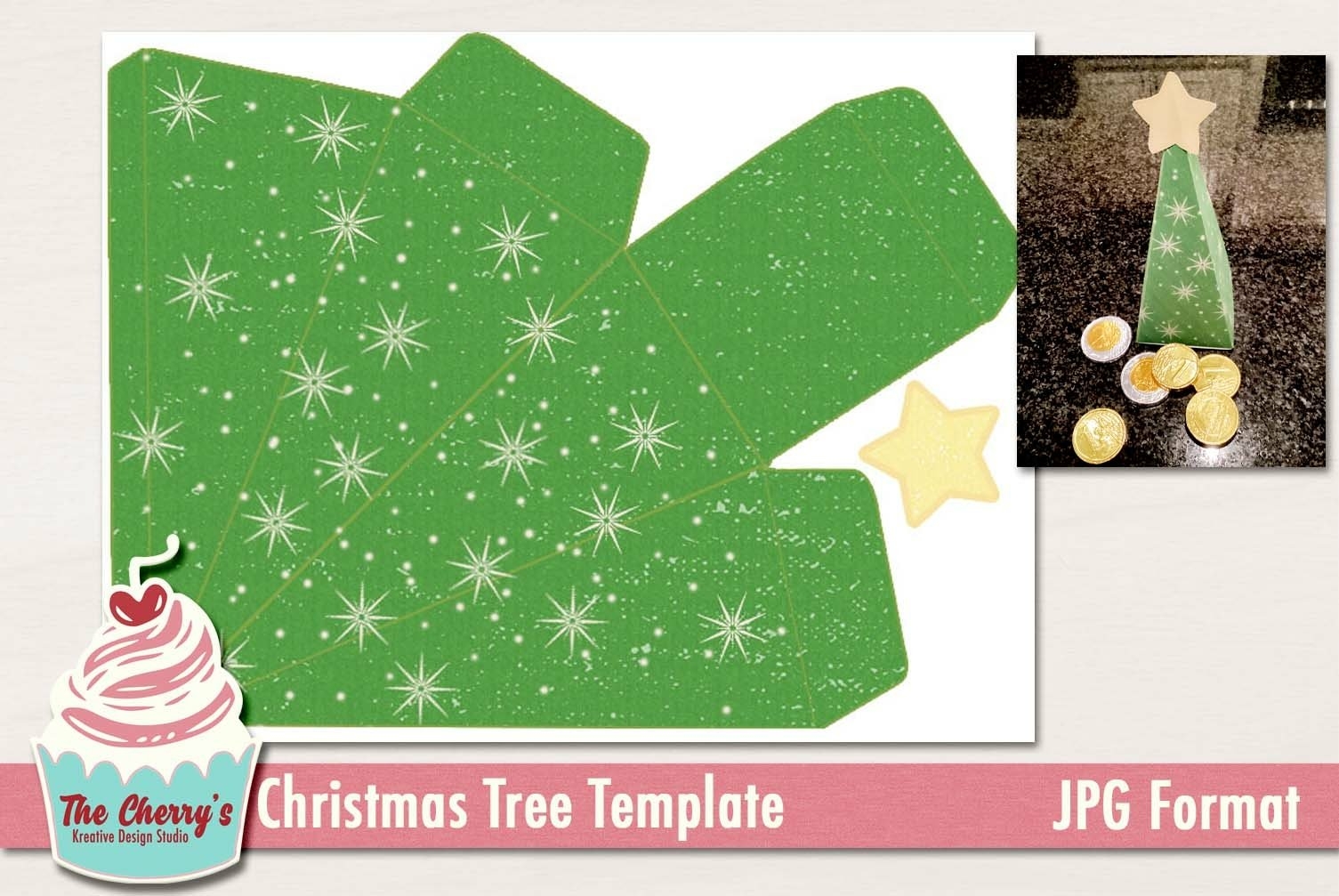 Christmas Tree Box Template Printable