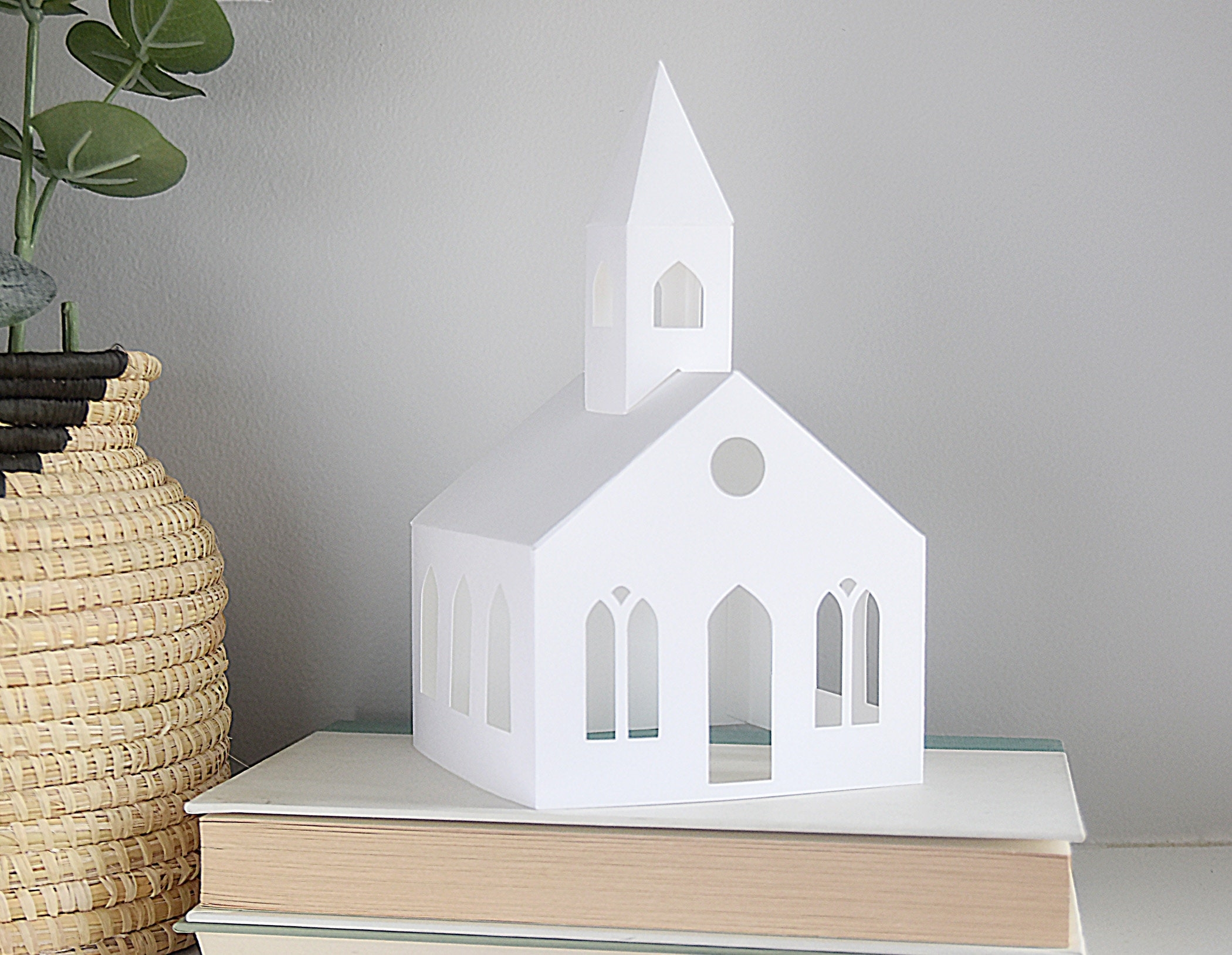 Church SVG CUTTING FILES For Cricut Silhouette 3D Little Paper 