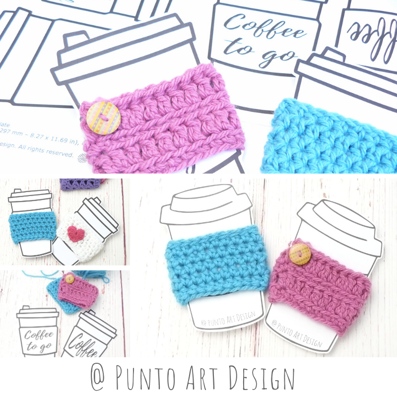 Coffee Cup Template Free Printable Punto Art Design 