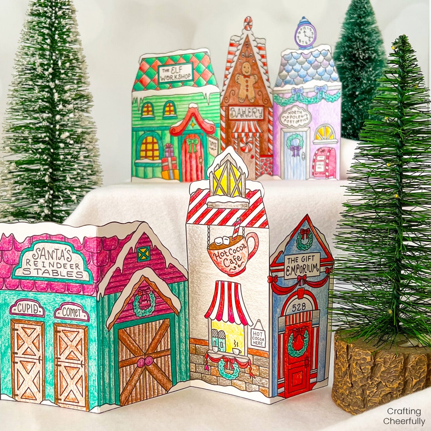 Color Your Own Christmas Village Free Printable Coloring Pages Color Your Own Christmas Village Free Printable Coloring Pages