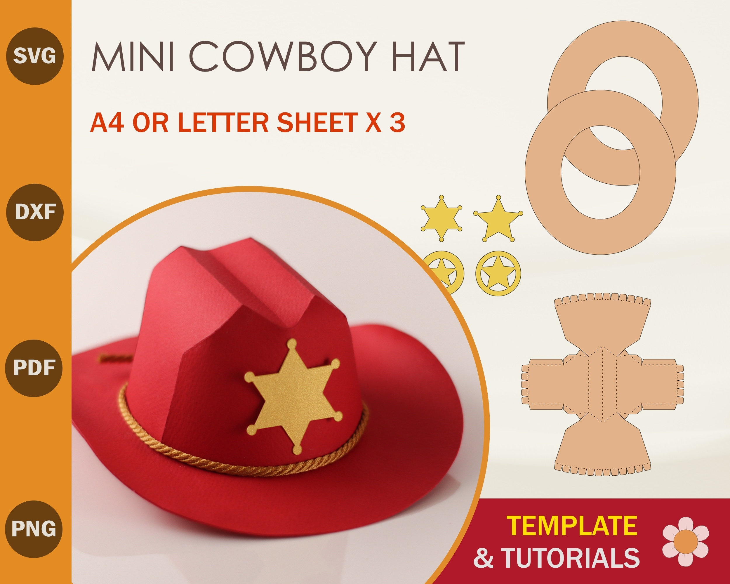 Free Printable Cowboy Hat Template