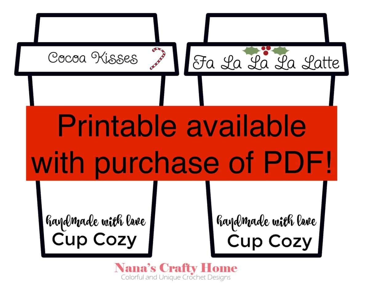 Crochet Snowflake Coffee Cup Cozy Free Crochet Pattern