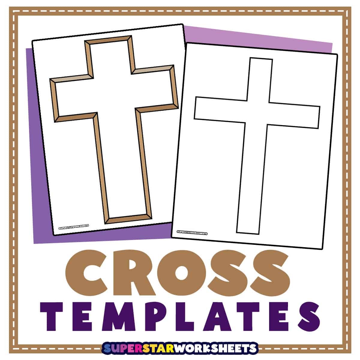 Cross Templates Superstar Worksheets