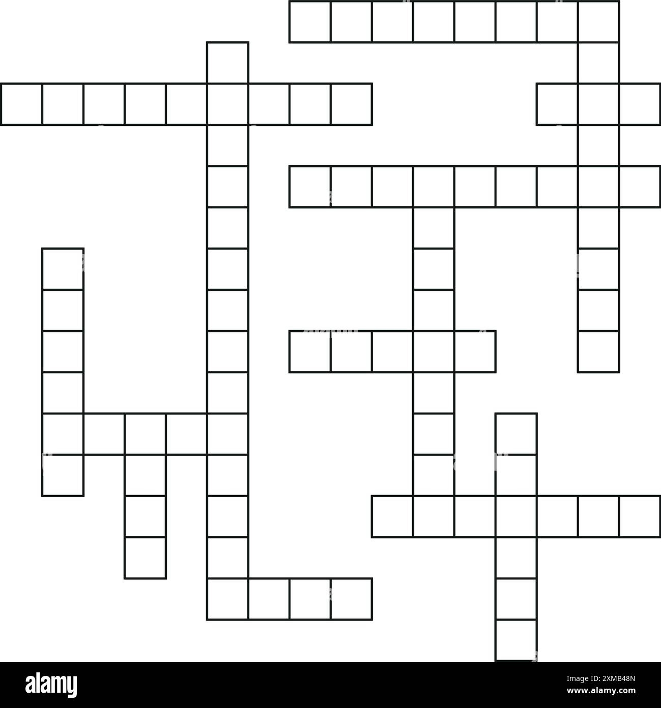 Free Blank Crossword Puzzle Template Printable