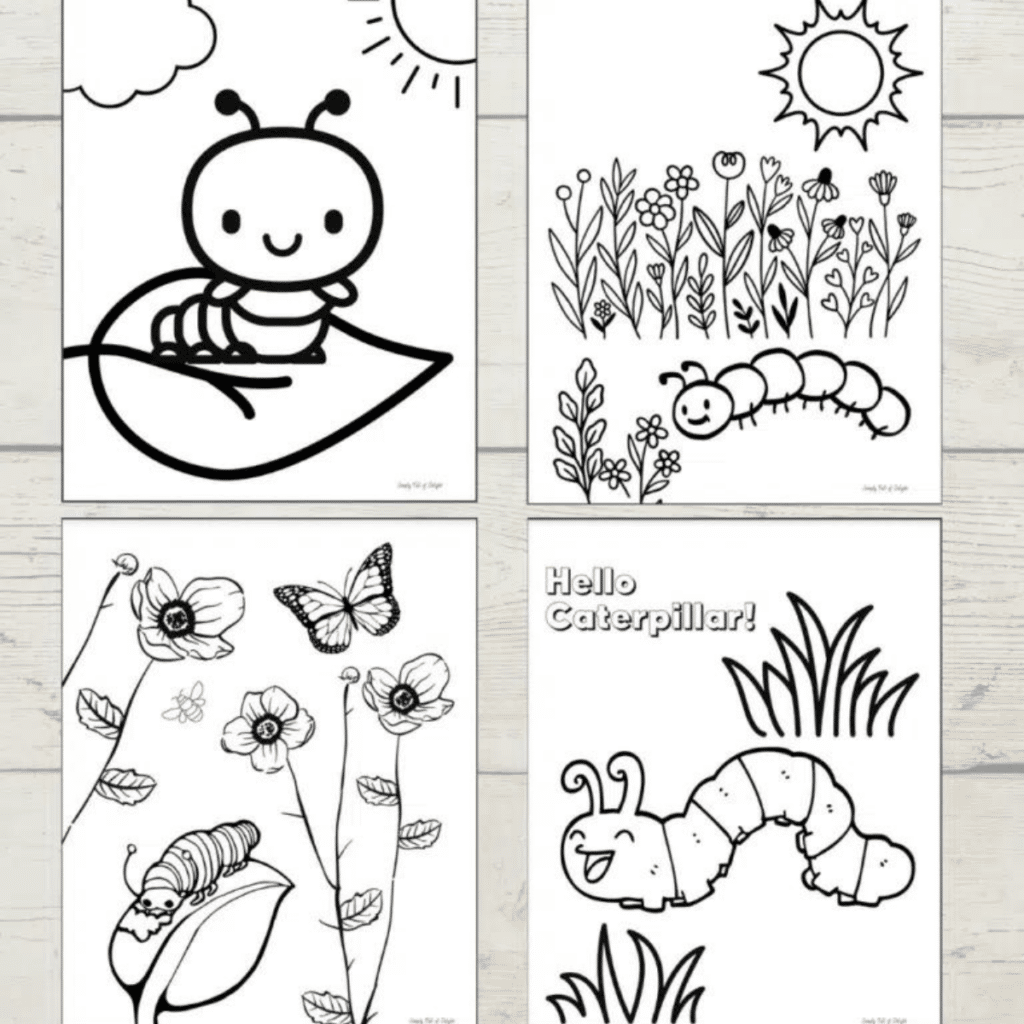 Caterpillar Template Free Printable