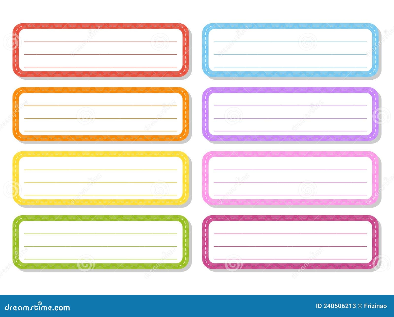 Cute Kids Name Tags Template Stock Illustrations 43 Cute Kids 