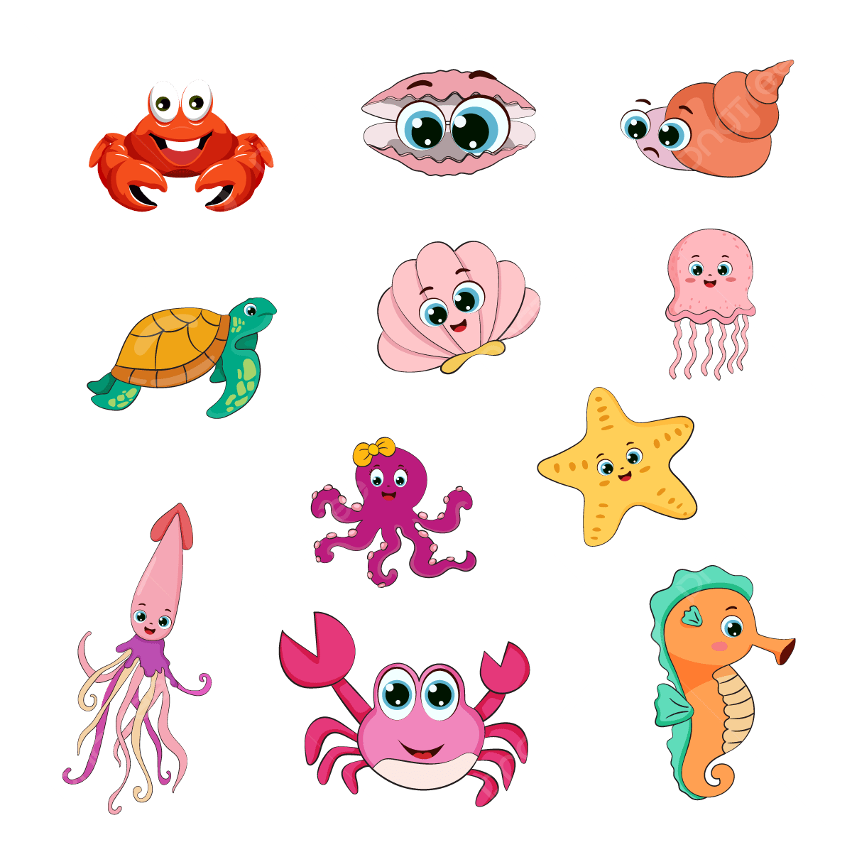 Cute Little Colorful Fish Template Colorful Fish Aquarium Fish Color PNG And Vector With Transparent Background For Free Download