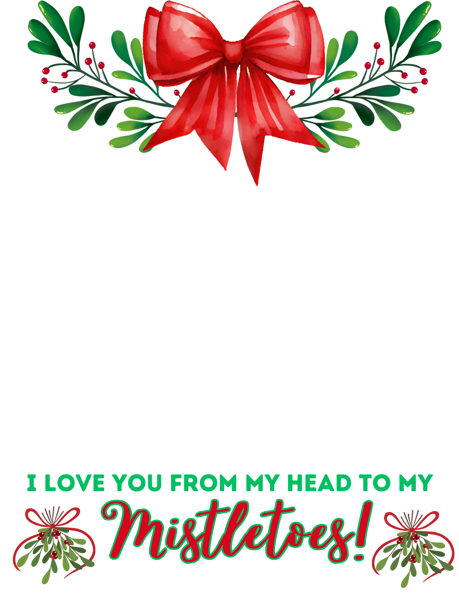 Cute Mistletoes Craft To Make For Christmas