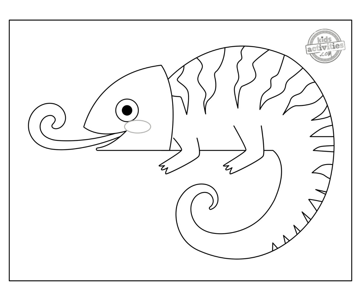 Cute Printable Chameleon Coloring Pages Kids Activities Blog Cute Printable Chameleon Coloring Pages Kids Activities Blog