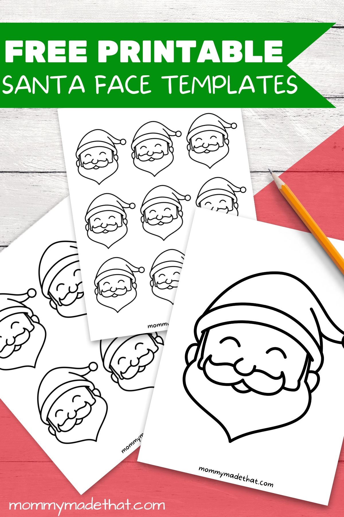 Cute Santa Face Templates Free Printables 