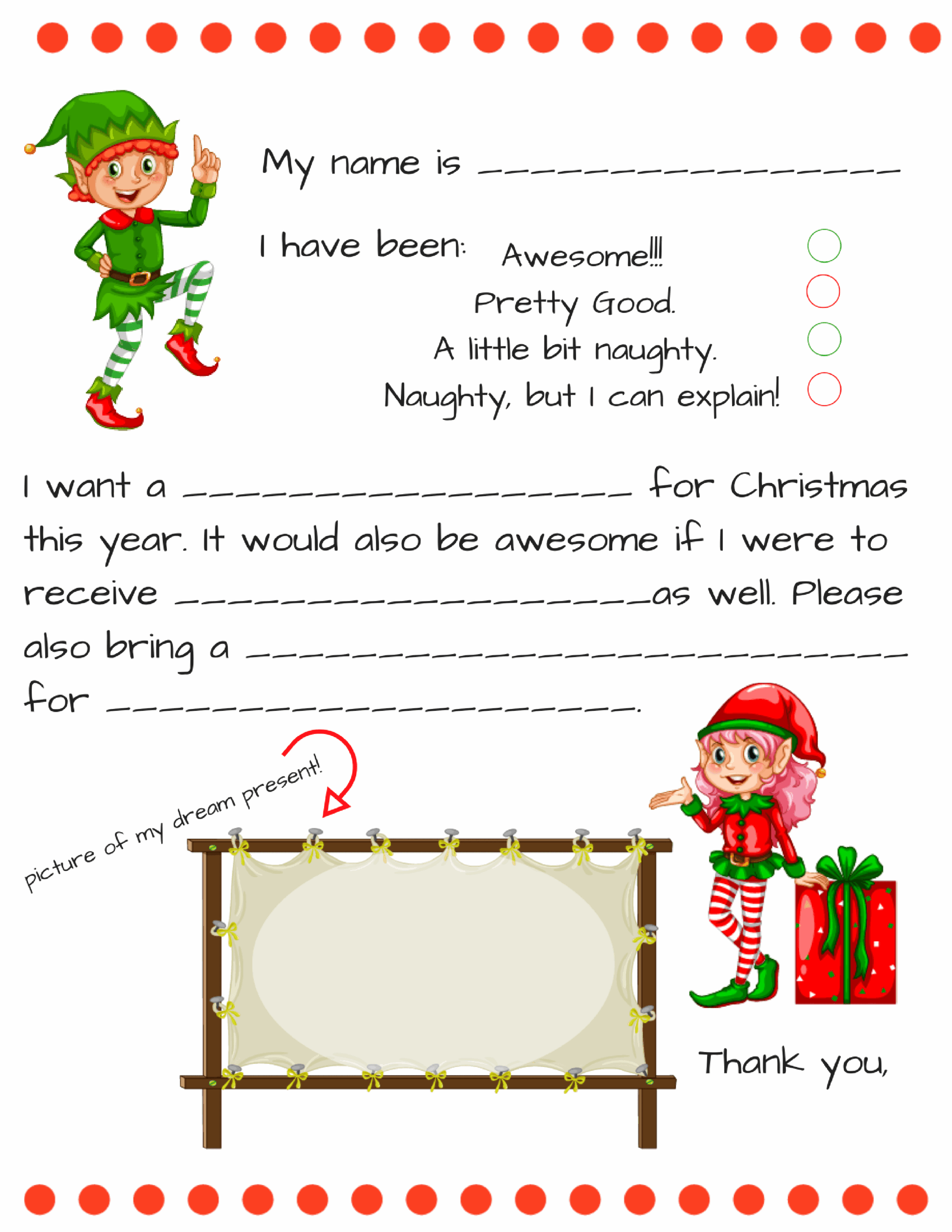 Santa Letters Template Printables Free Download