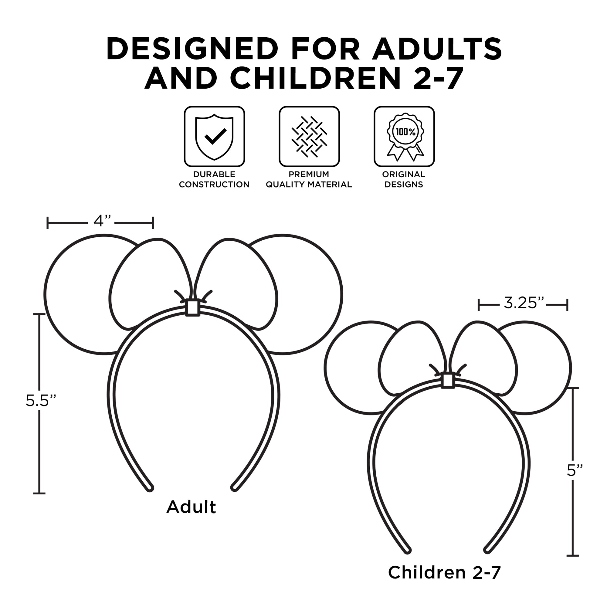 Disney Minnie Mouse Ears Mommy And Me Headband Costume Accessories Disney Minnie Mouse Ears Mommy And Me Headband Costume Accessories