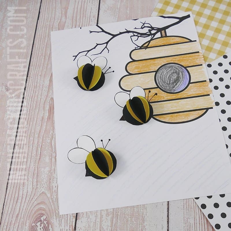 DIY Beehive Craft For Kids with Free Printable In The Bag Kids 