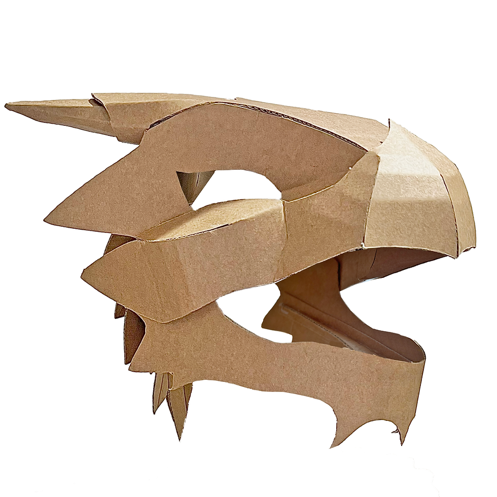 Printable 3d Dragon Mask Template Free