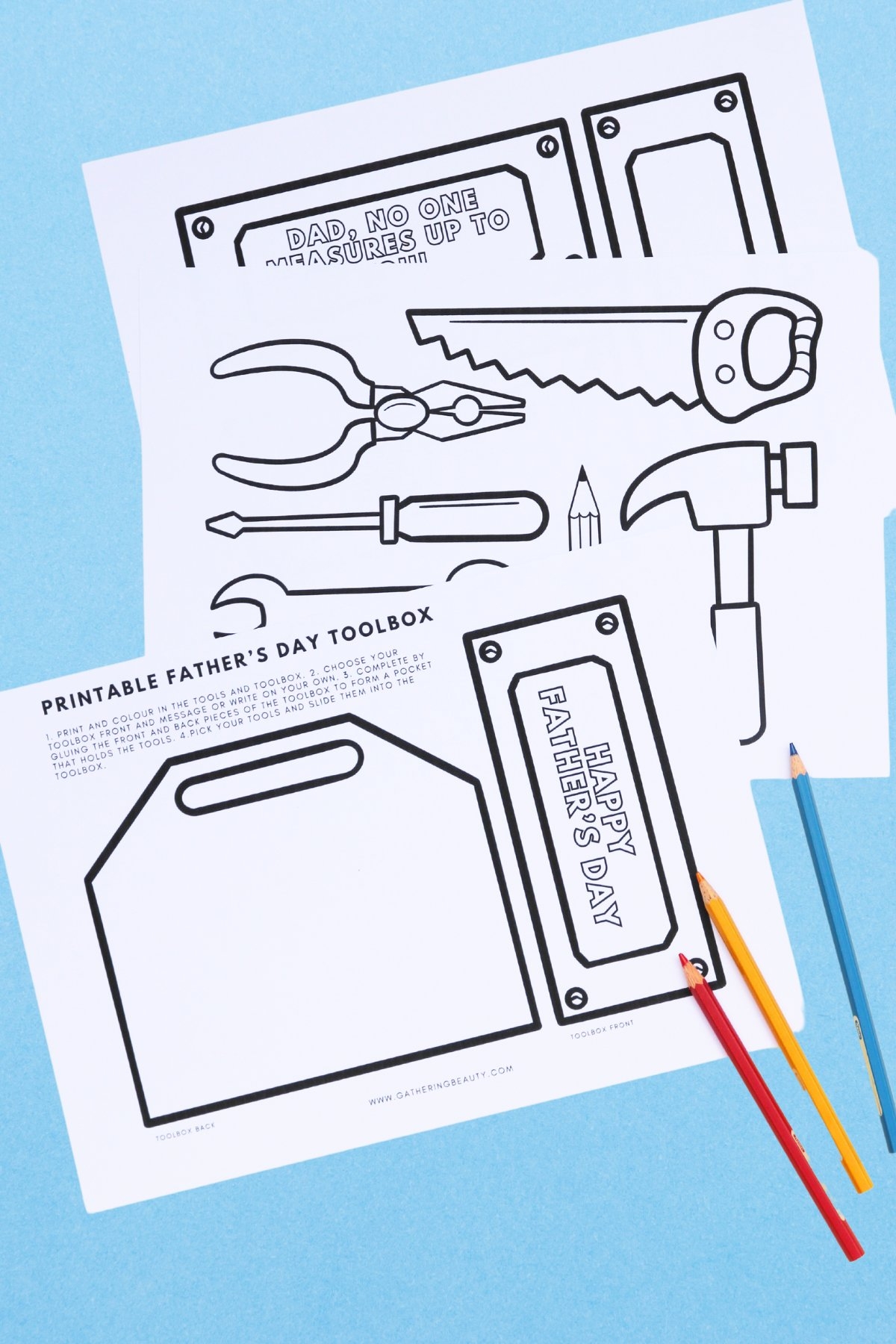 DIY Father s Day Toolbox Craft Gathering Beauty DIY Father s Day Toolbox Craft Gathering Beauty