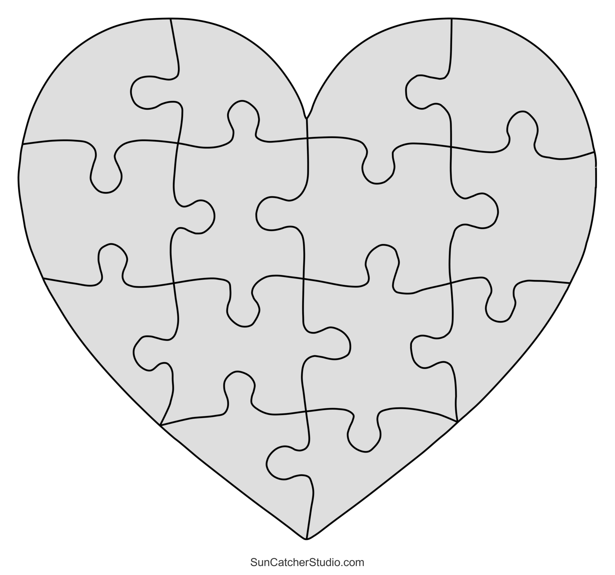 Blank Jigsaw Puzzle Template Free Printable