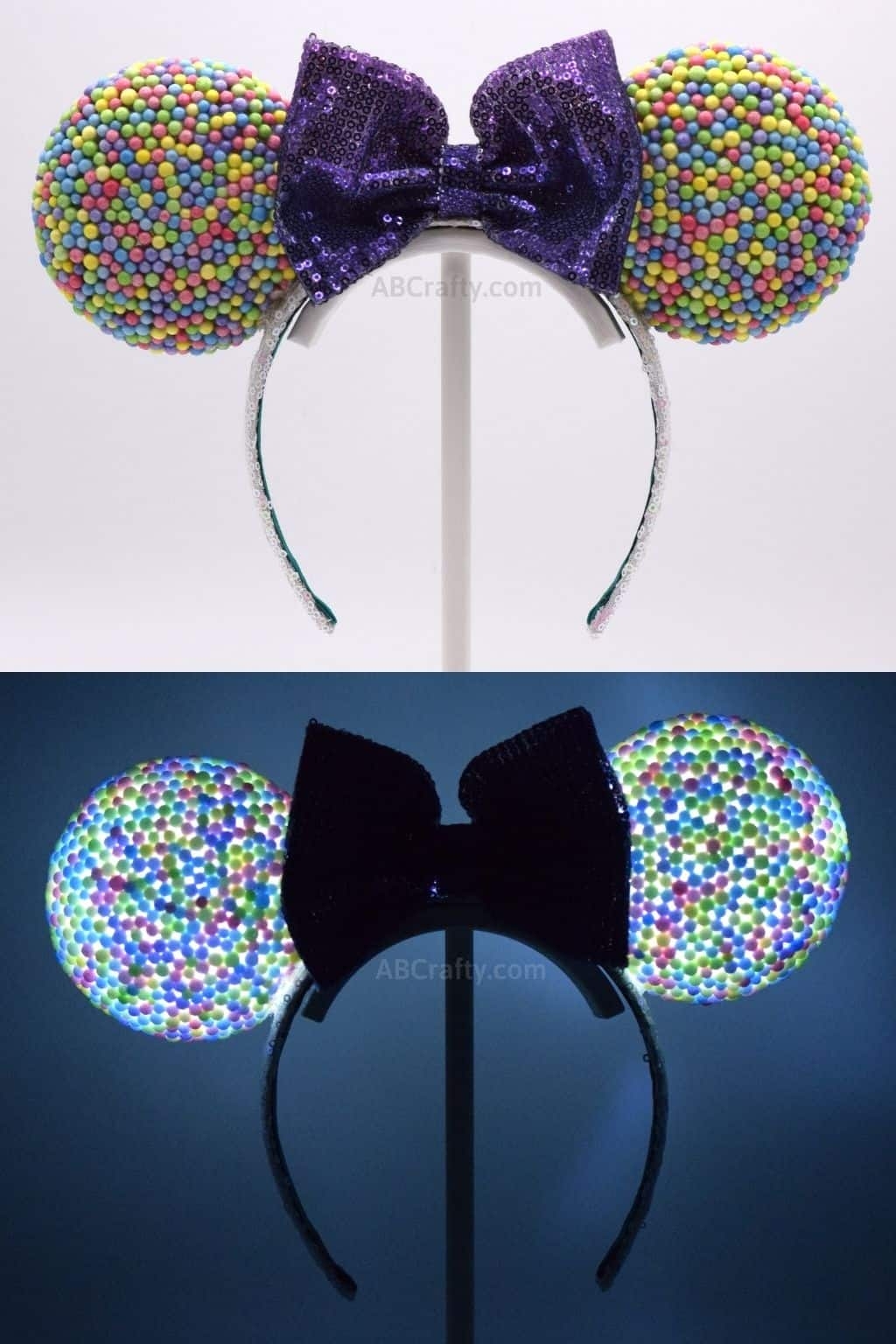 DIY Light Up Minnie Mouse Ears No Sew DIY Disney Ears AB Crafty DIY Light Up Minnie Mouse Ears No Sew DIY Disney Ears AB Crafty