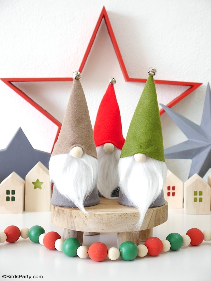 DIY No Sew Christmas Gnomes With FREE Templates Party Ideas 