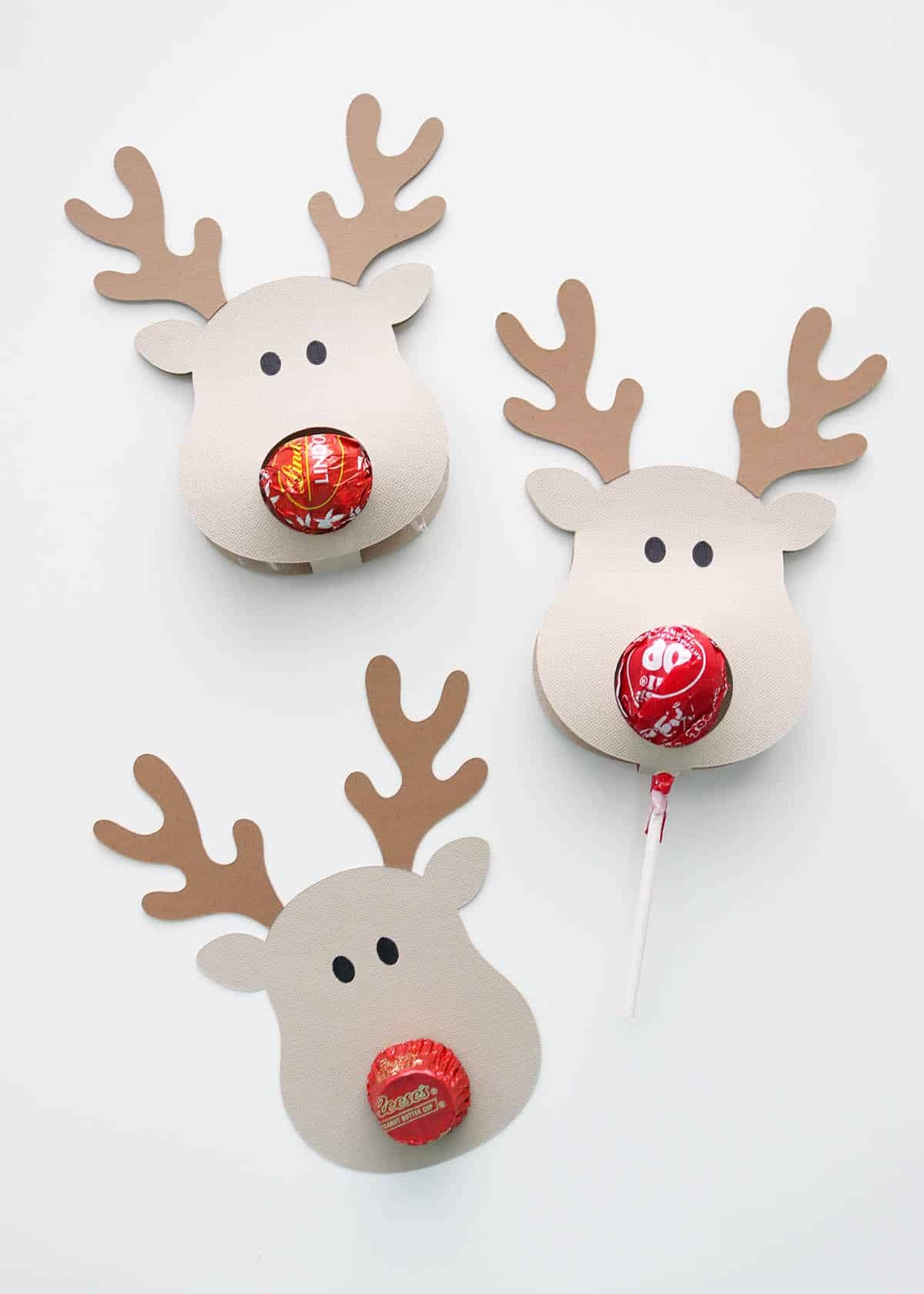 DIY Reindeer Lollipop Or Chocolate Holders Aubree Originals