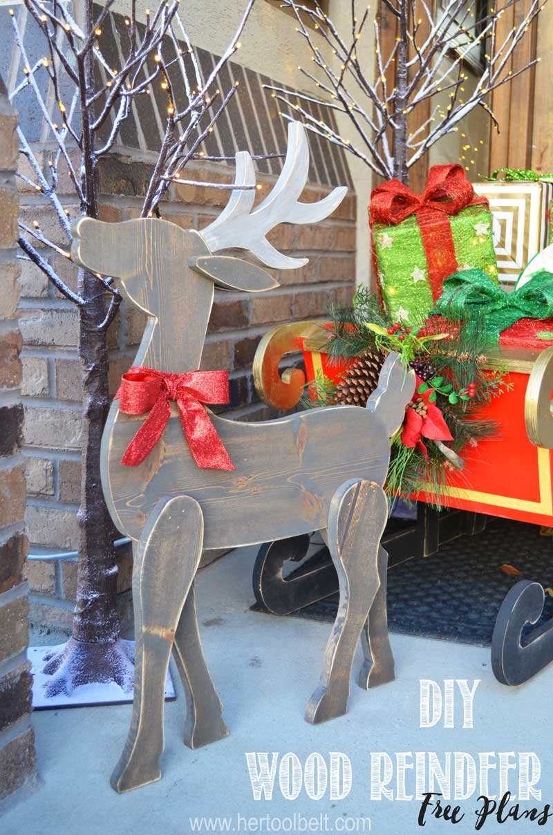 DIY Wood Reindeer Her Tool Belt