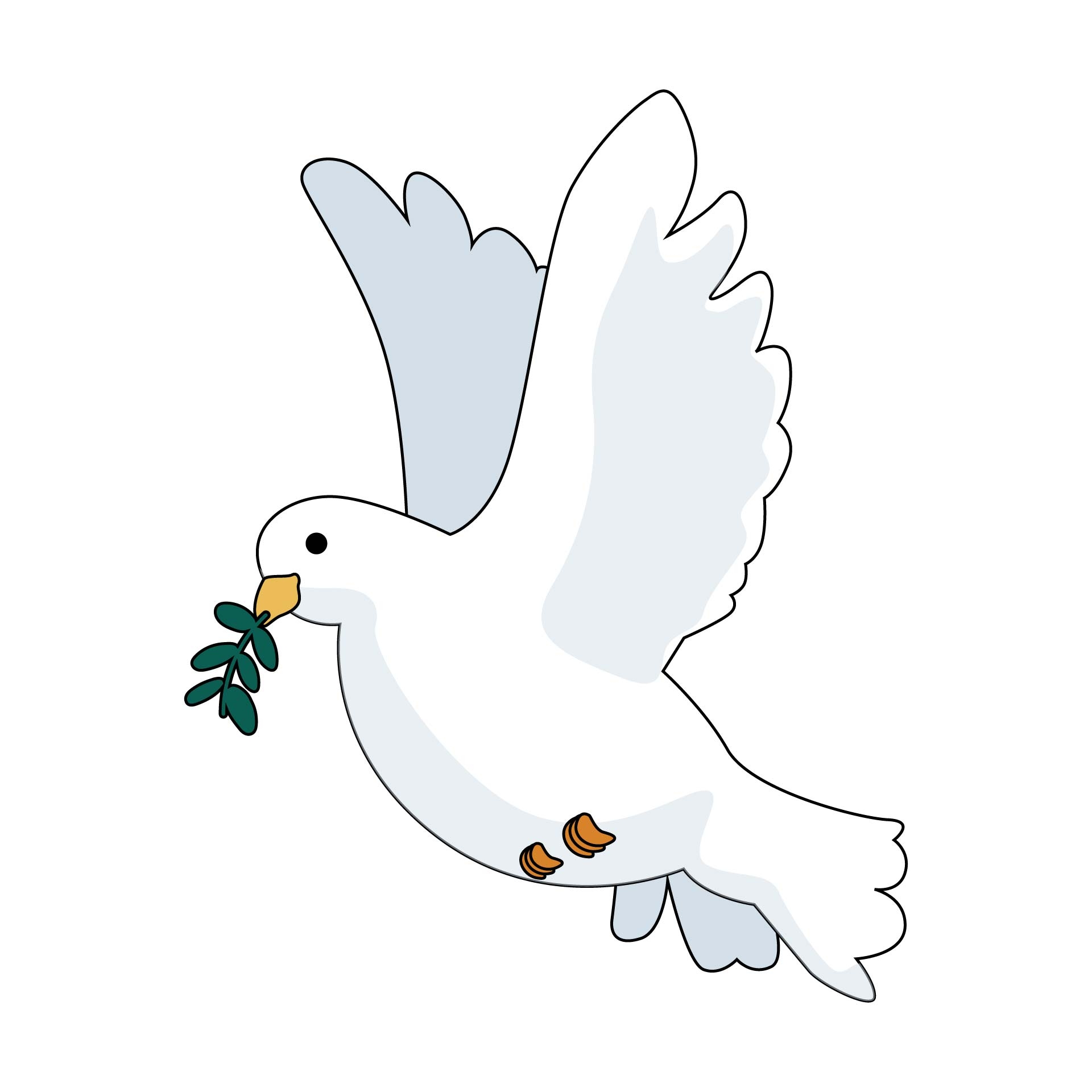 Dove Template Free Printable