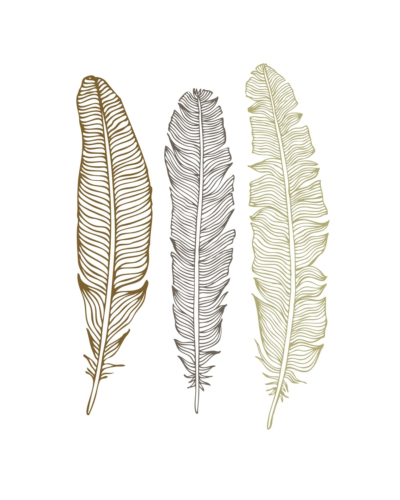 Free Feather Template Printable