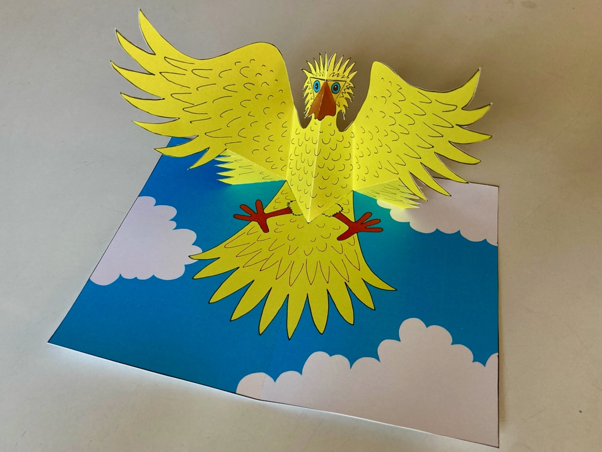 Eagle Pop Up Card FREE Template Download By Duncan Birmingham