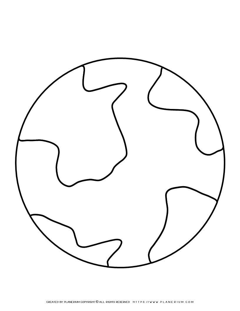 Earth Outline Template Planerium Earth Outline Template Planerium