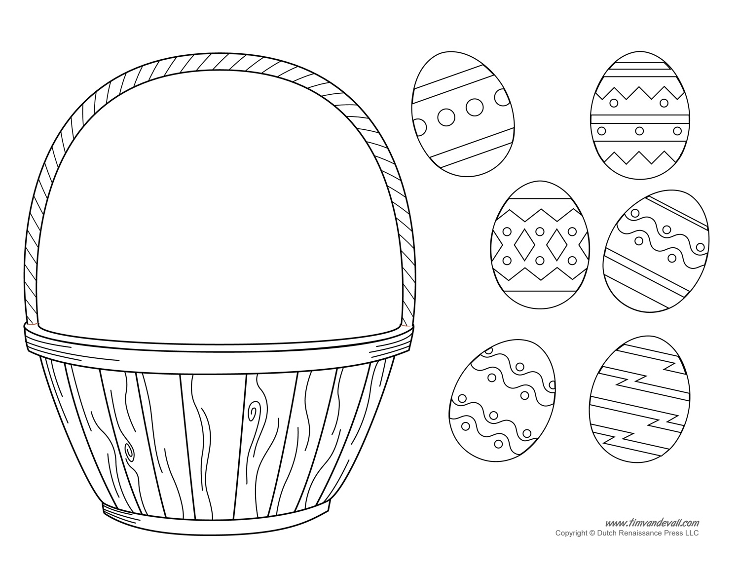 Easter Basket Template Easter Basket Clipart U0026 Easter Craft