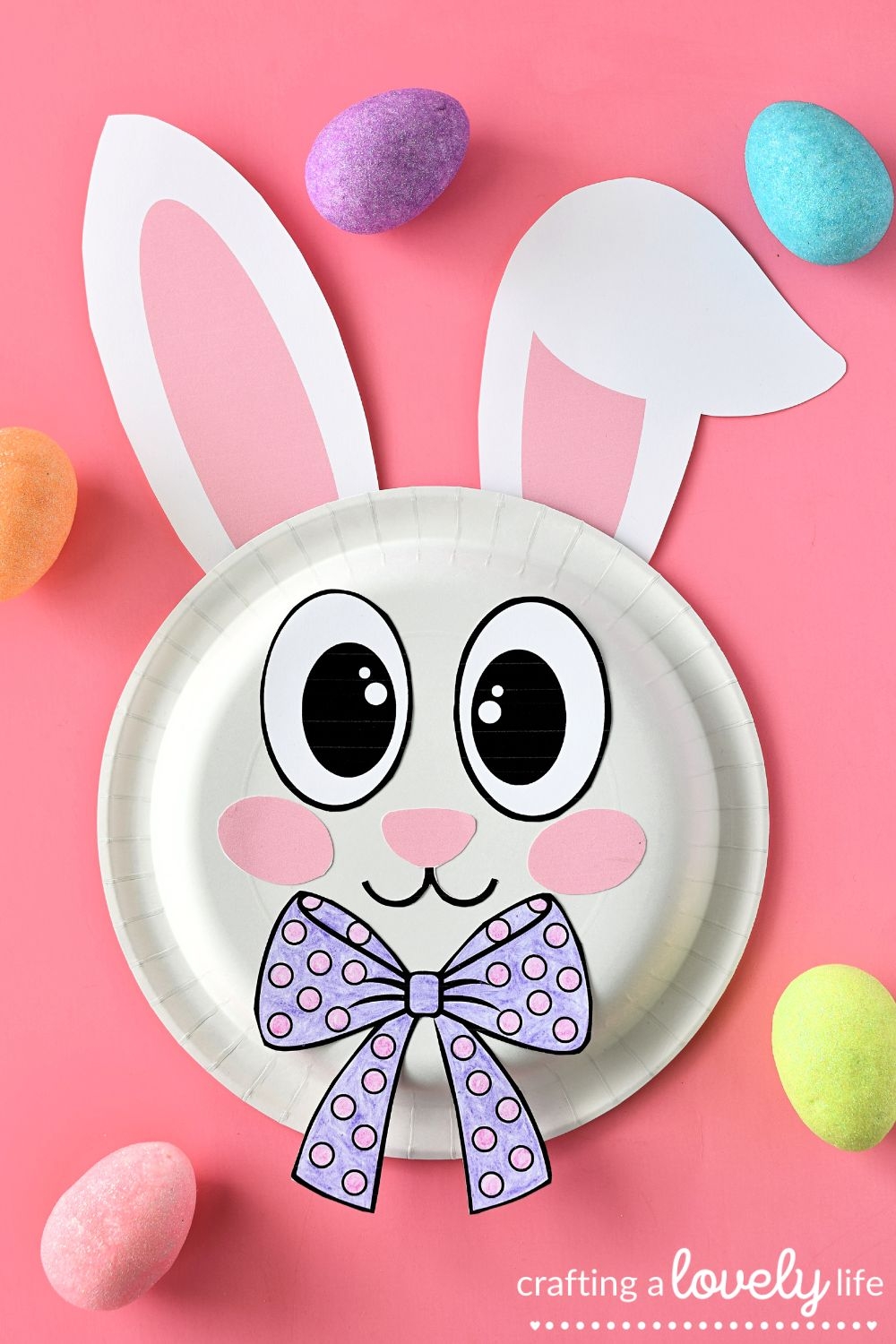Easter Bunny Paper Plate Craft With Free Printable