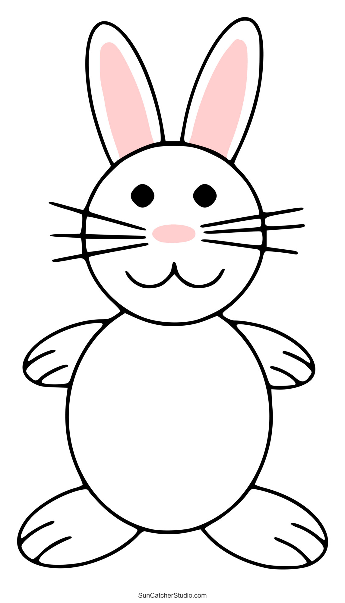 Easter Clip Art Patterns Egg And Bunny Stencils Free 