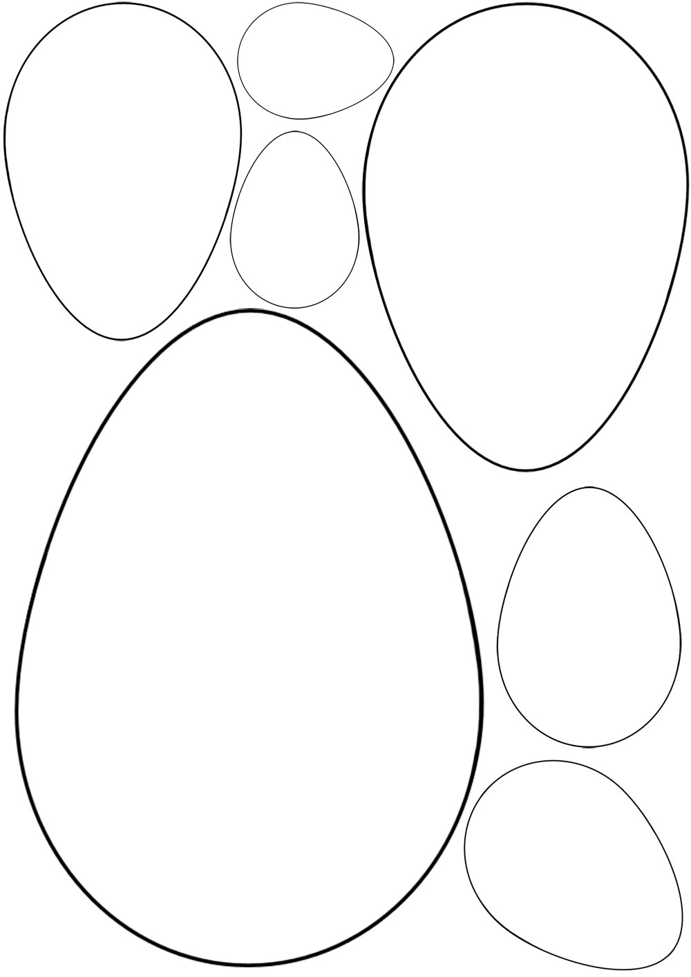 Easter Egg Templates Rooftop Post Printables